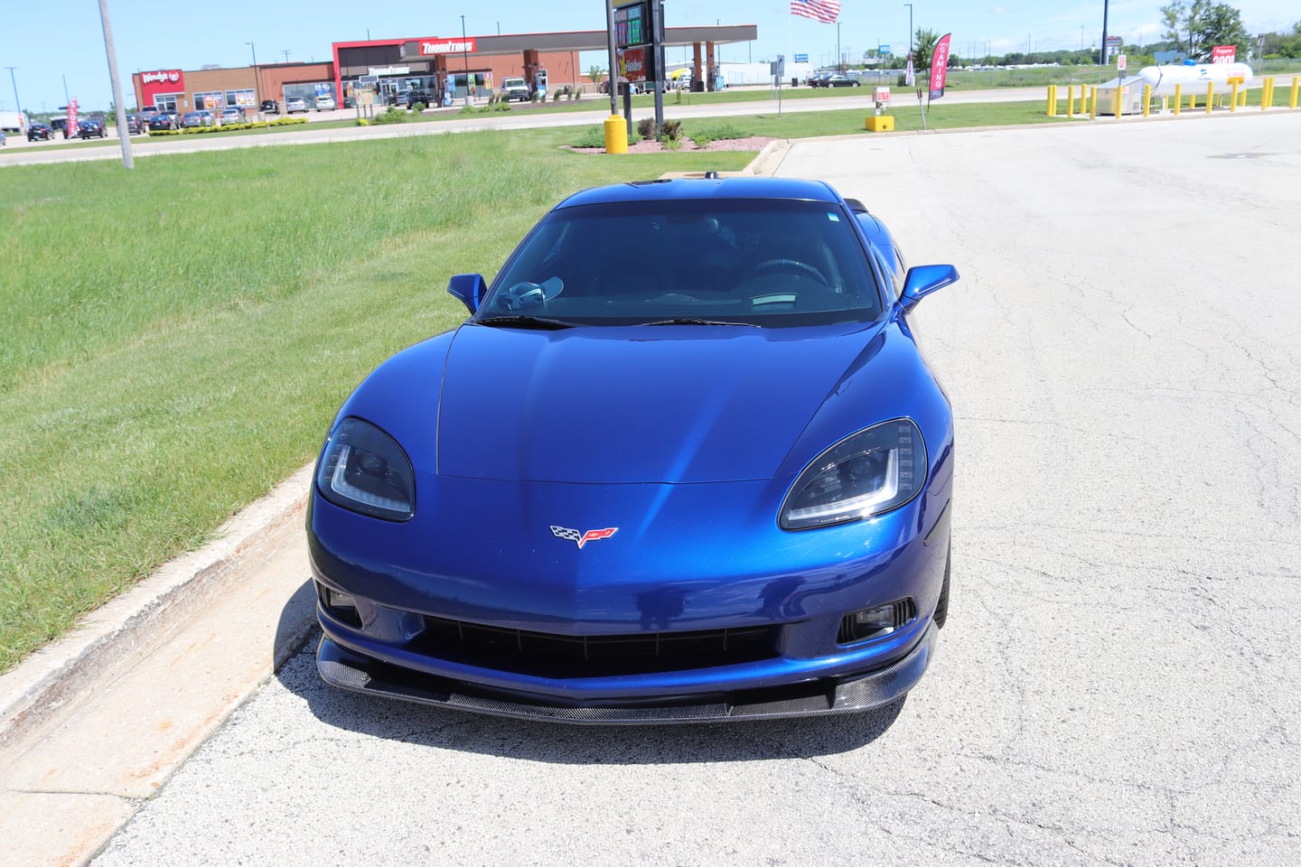 Customer photo review of Corvette C6 Base Extended Front Splitter Lip | ZR1 Conversion Package