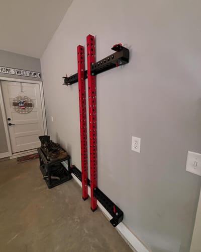 Customer photo review of FOLDGYM™ Wall Mounted Folding Squat Rack