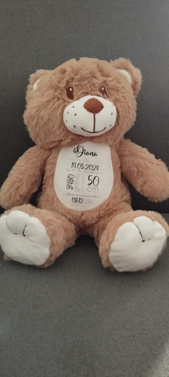 Customer photo review of Zur Geburt - Kinder-Kuschelbär