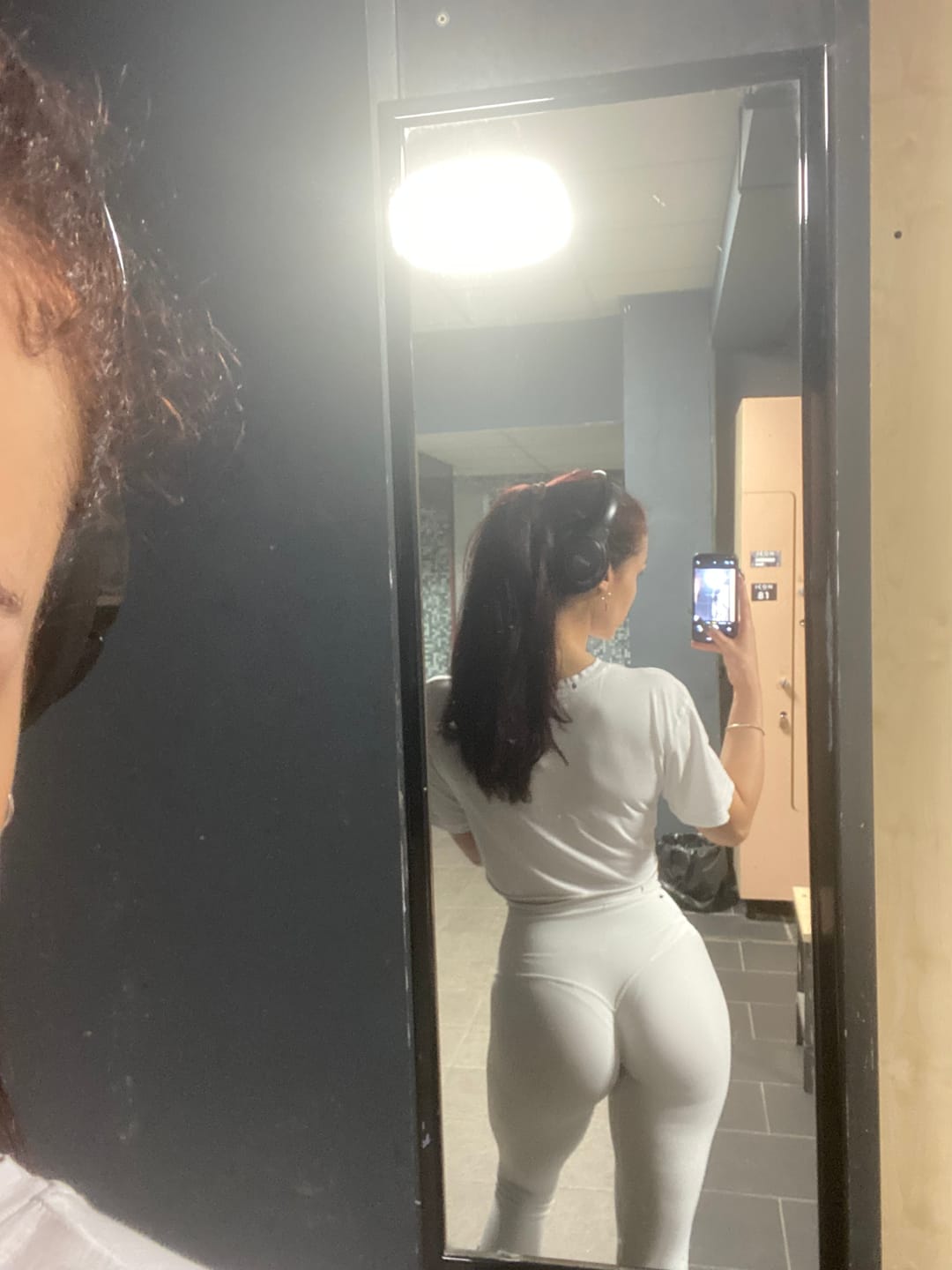 Customer photo review of Leggings All-Up Bianco