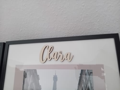 Customer photo review of XL-Namensschild für die Wand