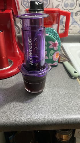 Customer photo review of AeroPress Clear Purple Original + Accesorios y Filtros
