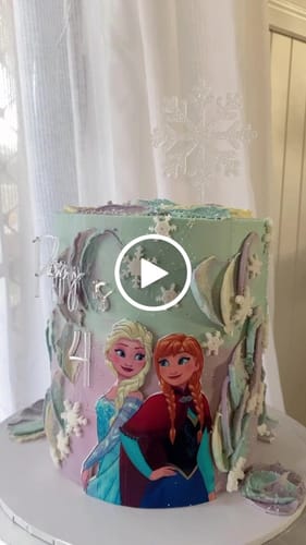 Customer video review of A5 Rectangle Custom Edible Icing Image