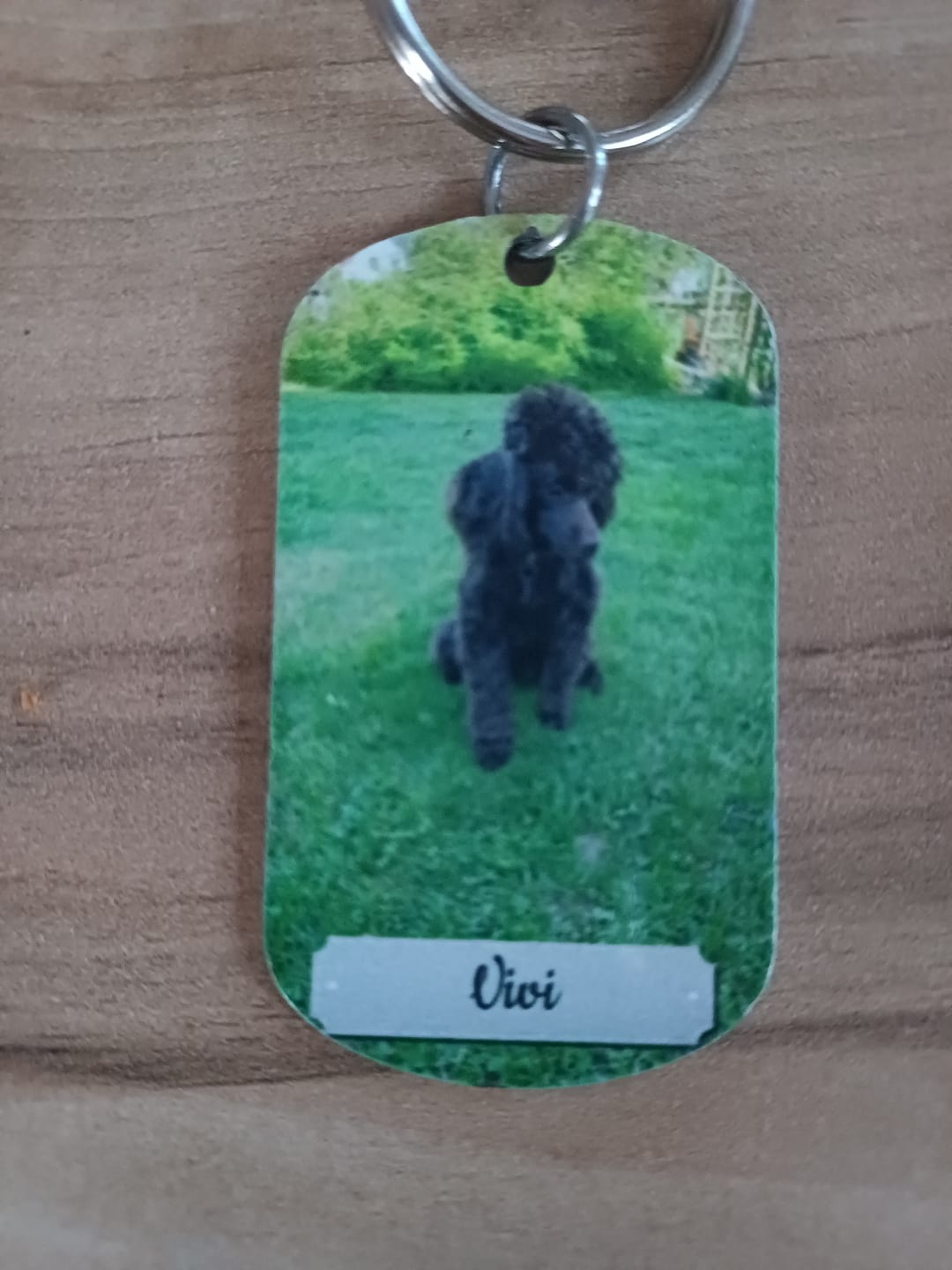 Customer photo review of Doppeltes Foto - Individueller Dog Tag Schlüsselanhänger