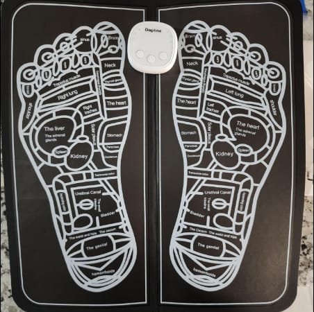 Customer photo review of ComfortWave Foot Massager