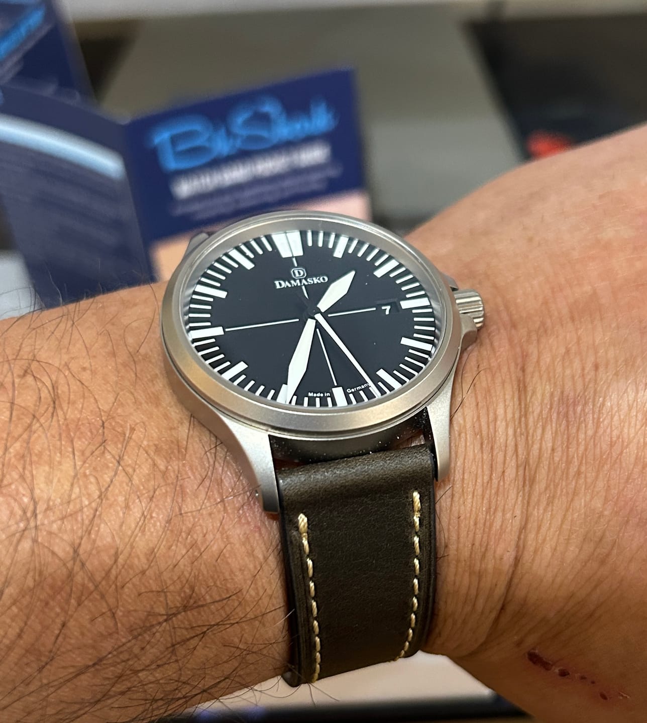 Customer photo review of Leather - Tapered Black Walnut