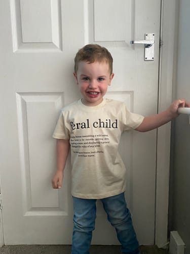 Customer photo review of Feral Definition Kids Tee