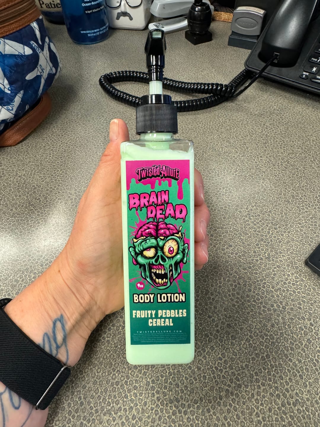 Customer photo review of Brain Dead Body Lotion (Fruity Pebbles Cereal)