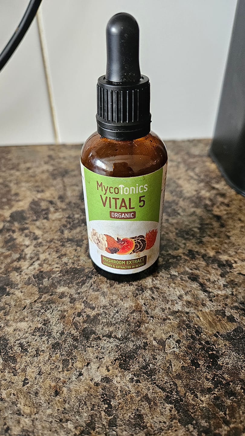 Customer photo review of Organic Vital 5 Mushroom Blend Complex (50ml)