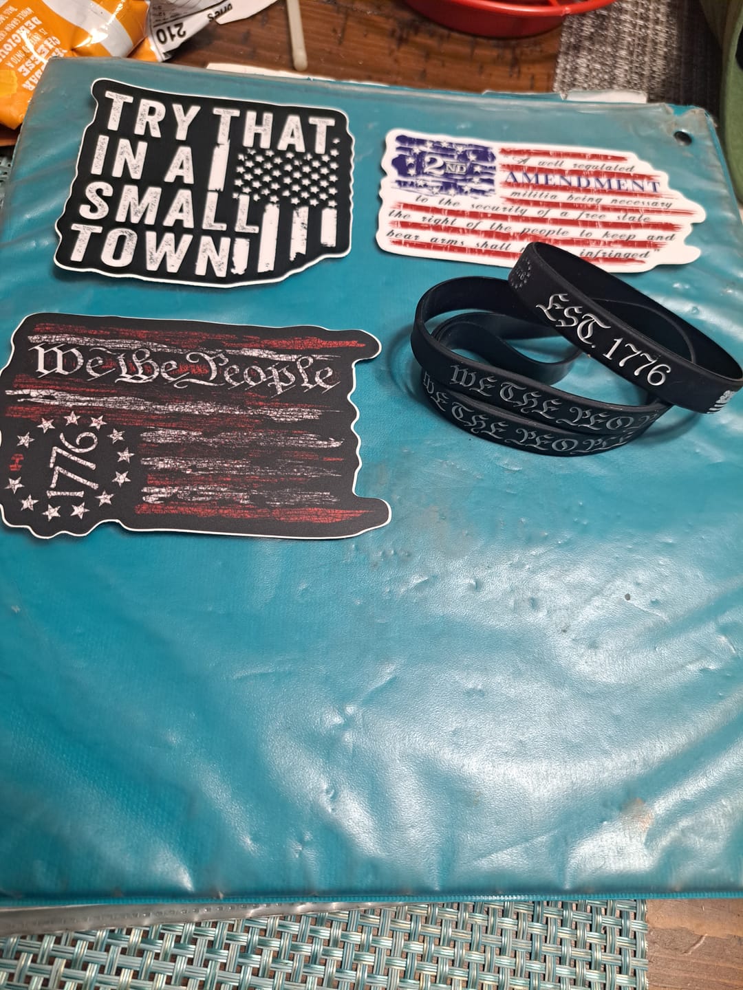 Customer photo review of We The People 1776 Flag Decal