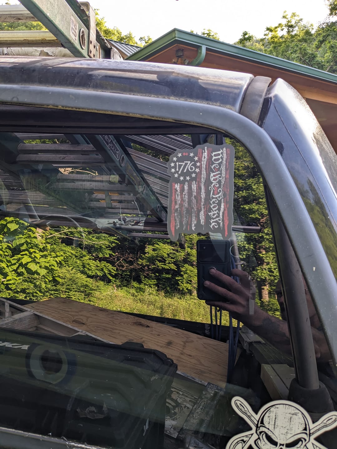 Customer photo review of We The People 1776 Flag Decal