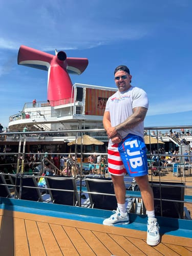 Customer photo review of FJB Swim Trunks