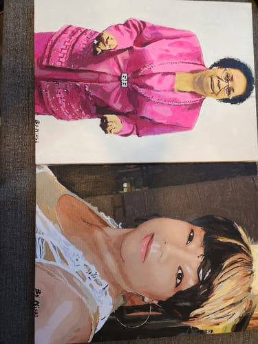 Customer photo review of Custom Paint by Numbers Kit for Personalized Artwork