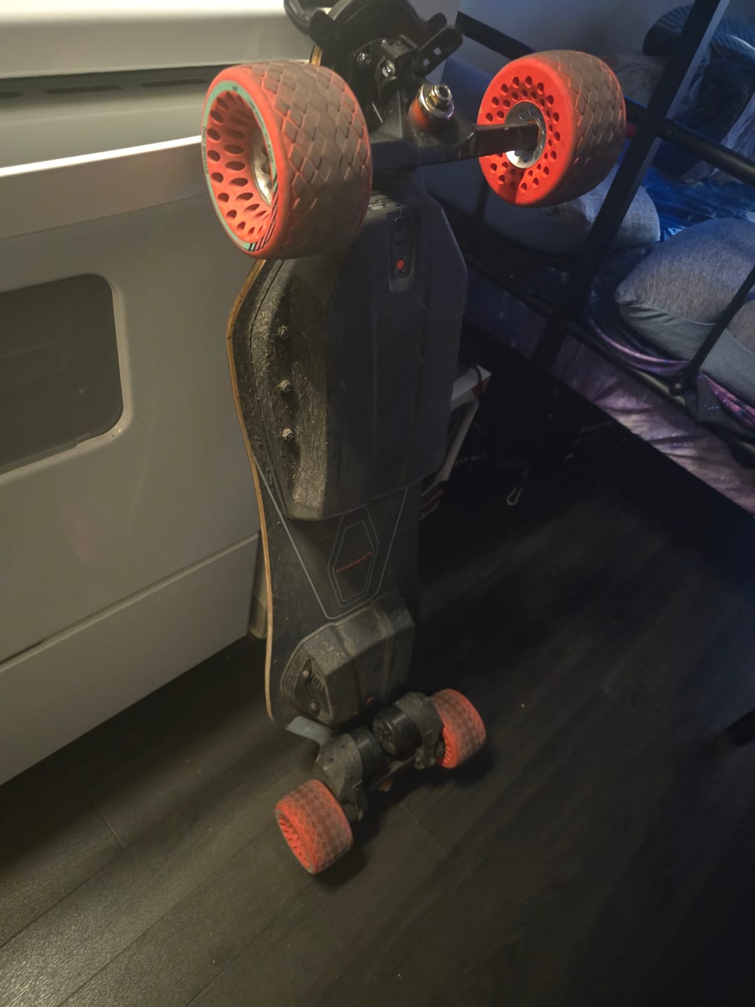 Customer photo review of Meepo Cyclone 110s Ultra Comfort High Grip Street Wheels - Belt/Direct Drive ONLY