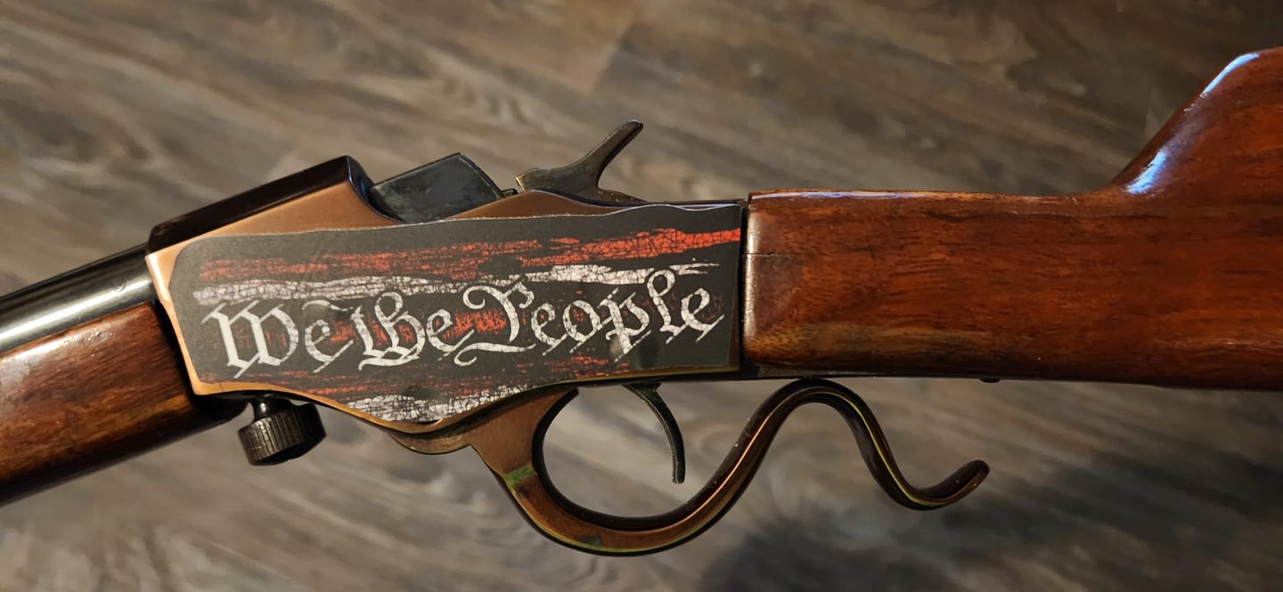 Customer photo review of We The People 1776 Flag Decal