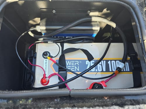 Customer photo review of Power Queen 24V 100Ah Deep Cycle Lithium Battery