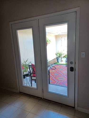 Customer photo review of ODL Clear Door Glass - 22" x 66" Frame Kit