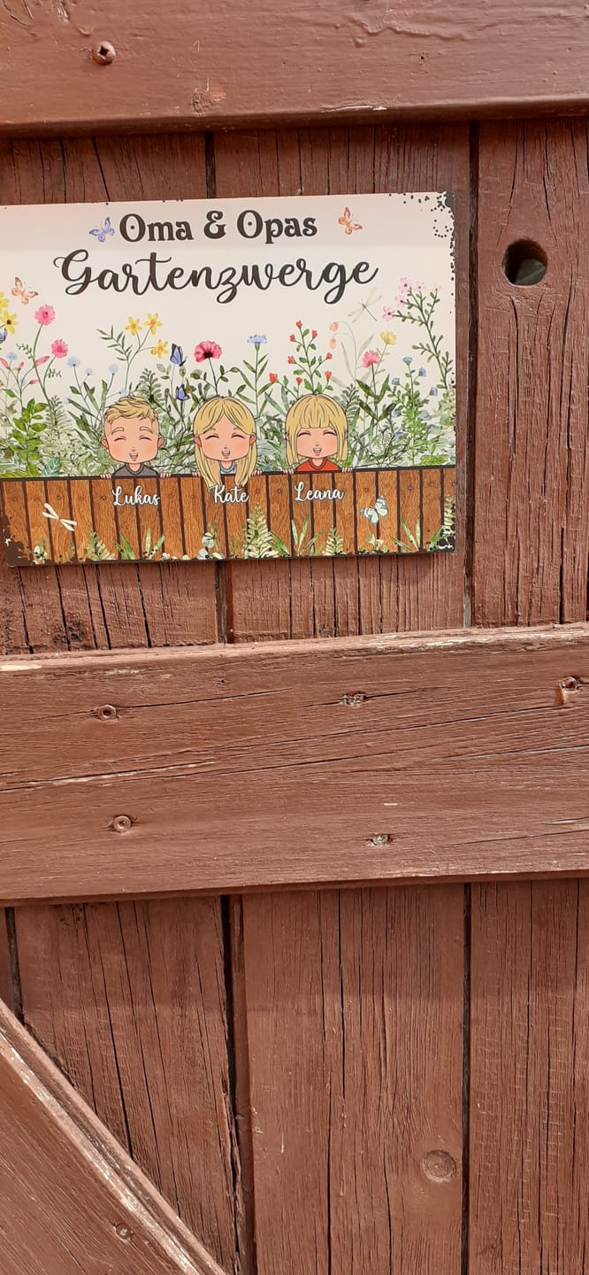 Customer photo review of Omas & Opas Garten - Großeltern-Türschild