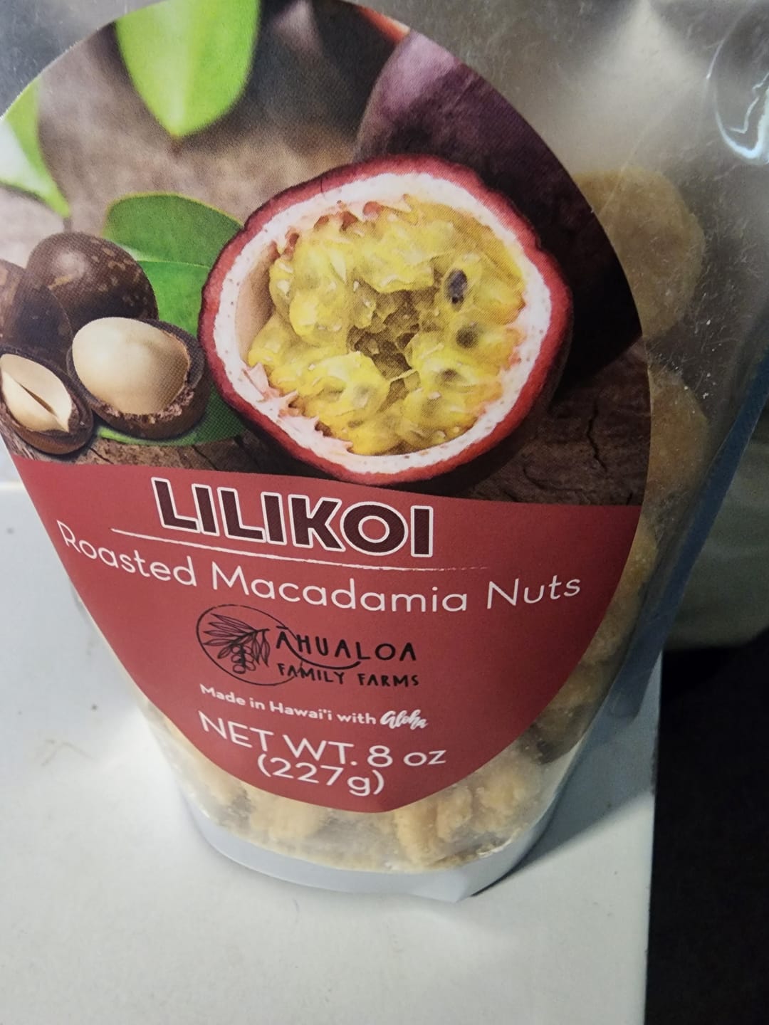 Customer photo review of Lilikoi Macadamia Nuts