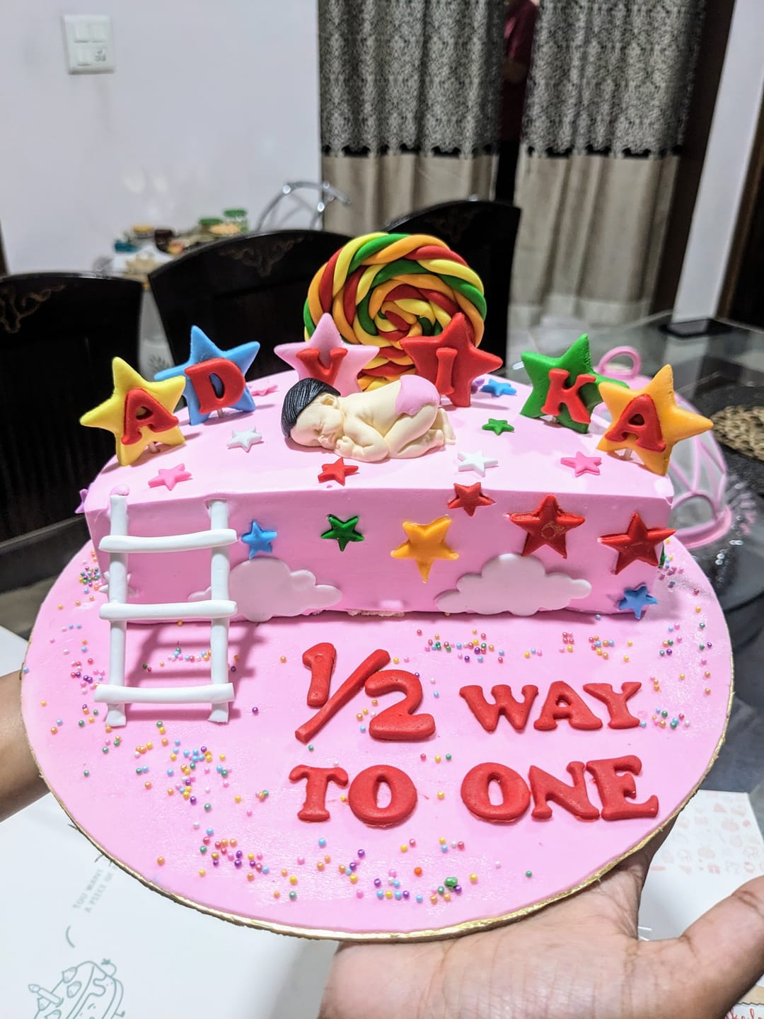 Customer photo review of Semi Candy Baby Cake