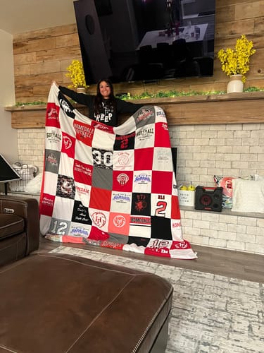 T-shirt quilt from las vegas high school by Diana from ID