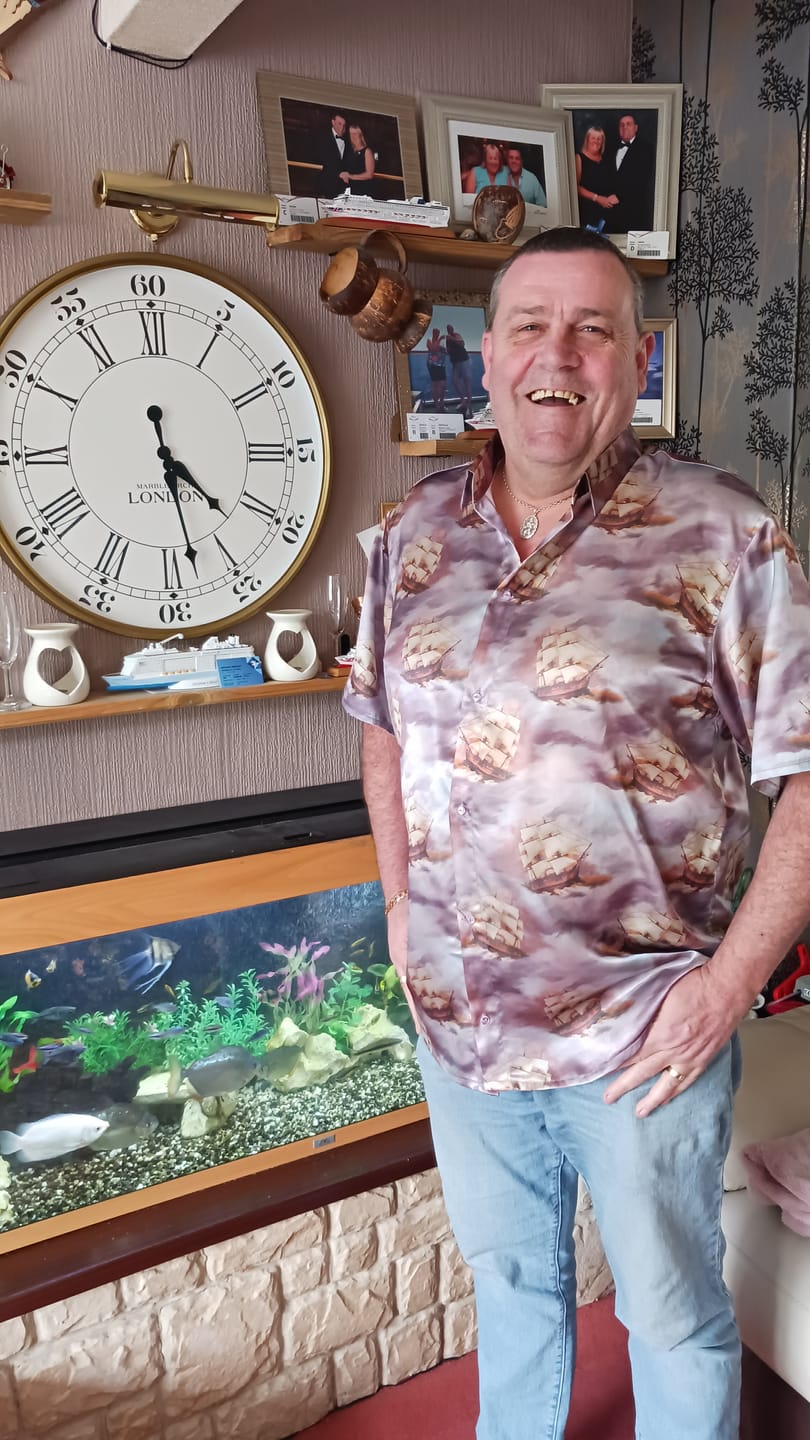 Customer photo review of Sailing Ships Satin Fabric
