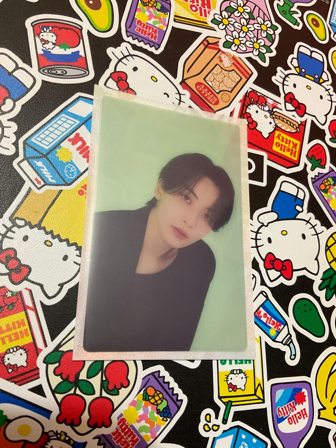 Customer photo review of PREMIUM IRIDESCENT PHOTOCARD SLEEVES - OPAL