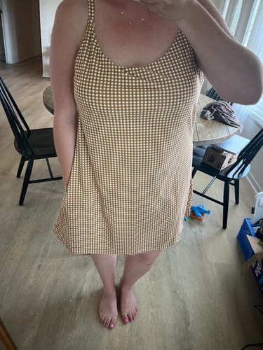 Customer photo review of peppermint swim dress