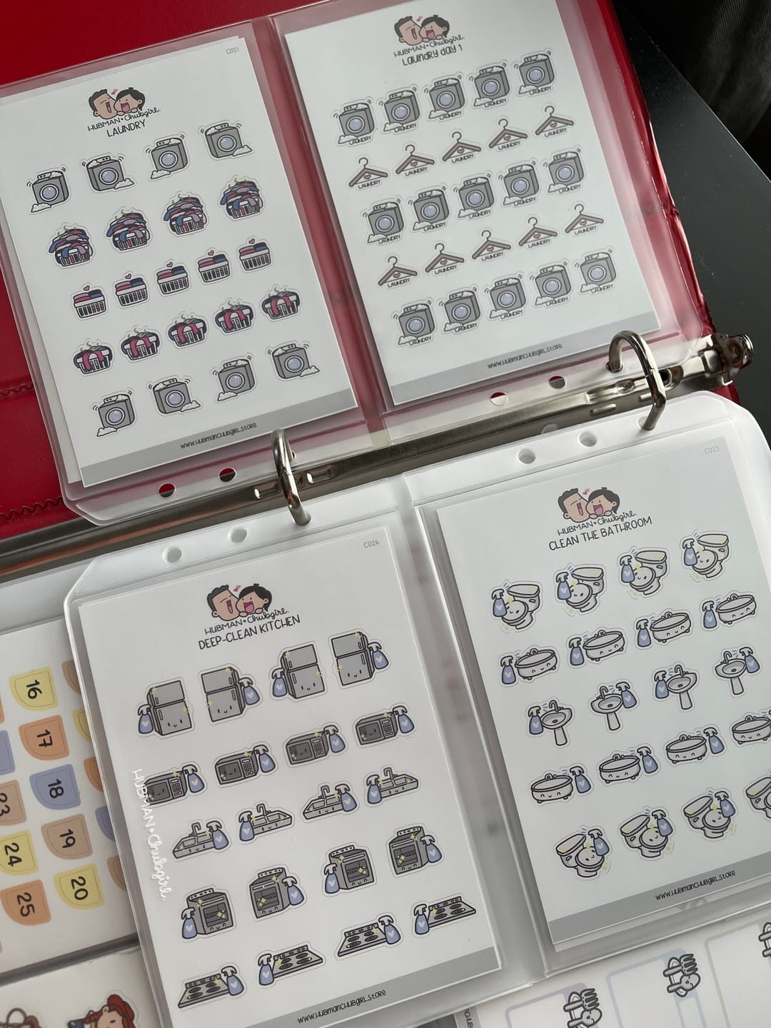 Customer photo review of NEW! Chores Planner Sticker Set