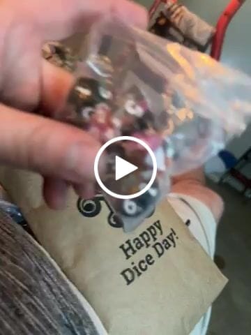 Customer video review of Bloom | Resin DND Dice Set | Dried Flower Inclusions