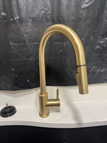 Customer photo review of Imperium Touch Control Dual Function Pull Out Spout Kitchen Faucet