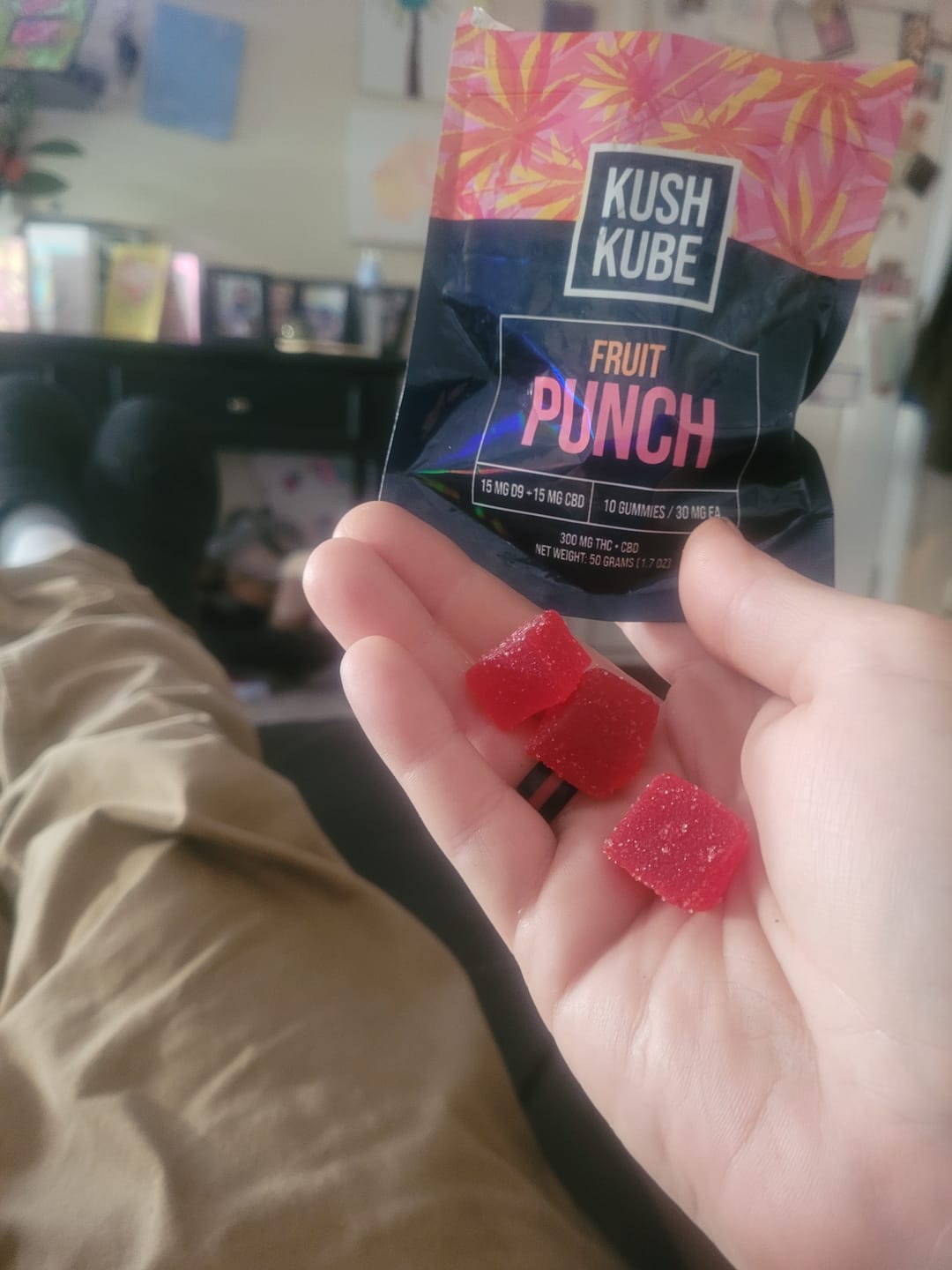 Customer photo review of Fruit Punch - 10 Gummy Pack