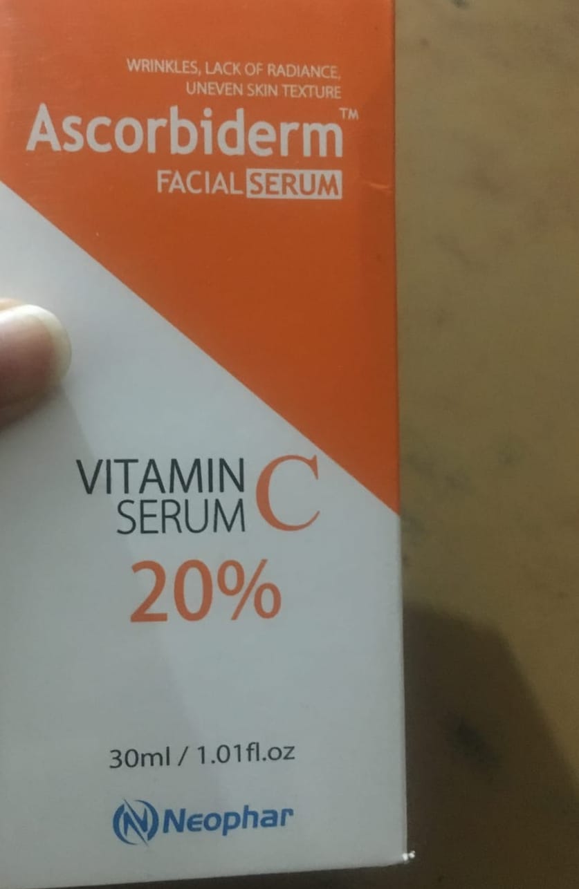 Customer photo review of Ascorbiderm Vitamin C Facial Serum 20%