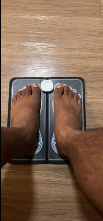 Customer photo review of ComfortWave Foot Massager