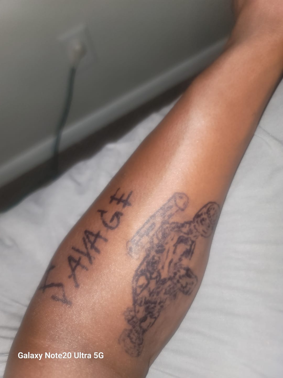 Customer photo review of 1 oz. Jagua tattoo gel combo kit