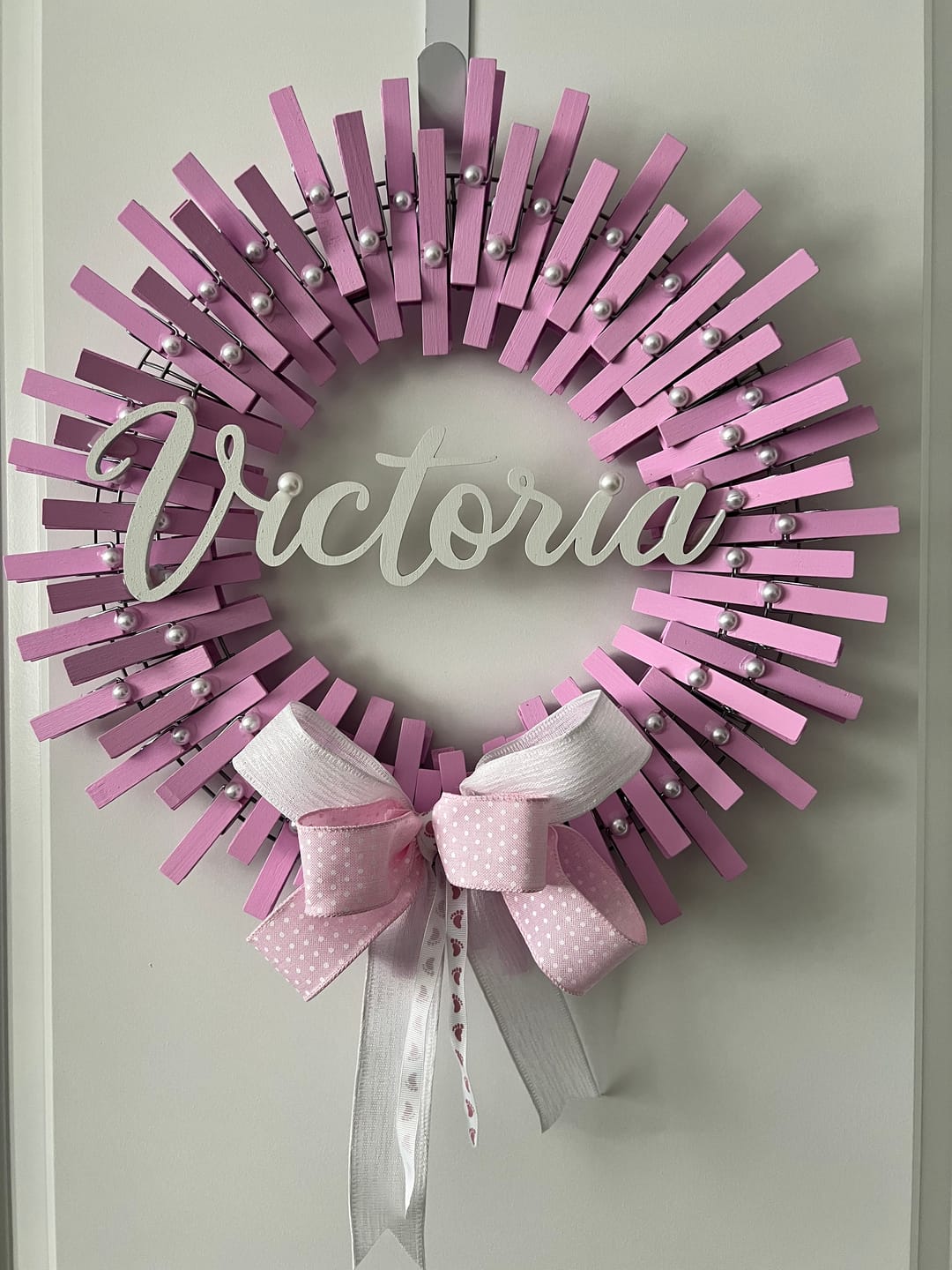 Customer photo review of Script Font Custom Name Wood Cutout - Baby Nursery - Decor - DIY - up to 48 Wide"