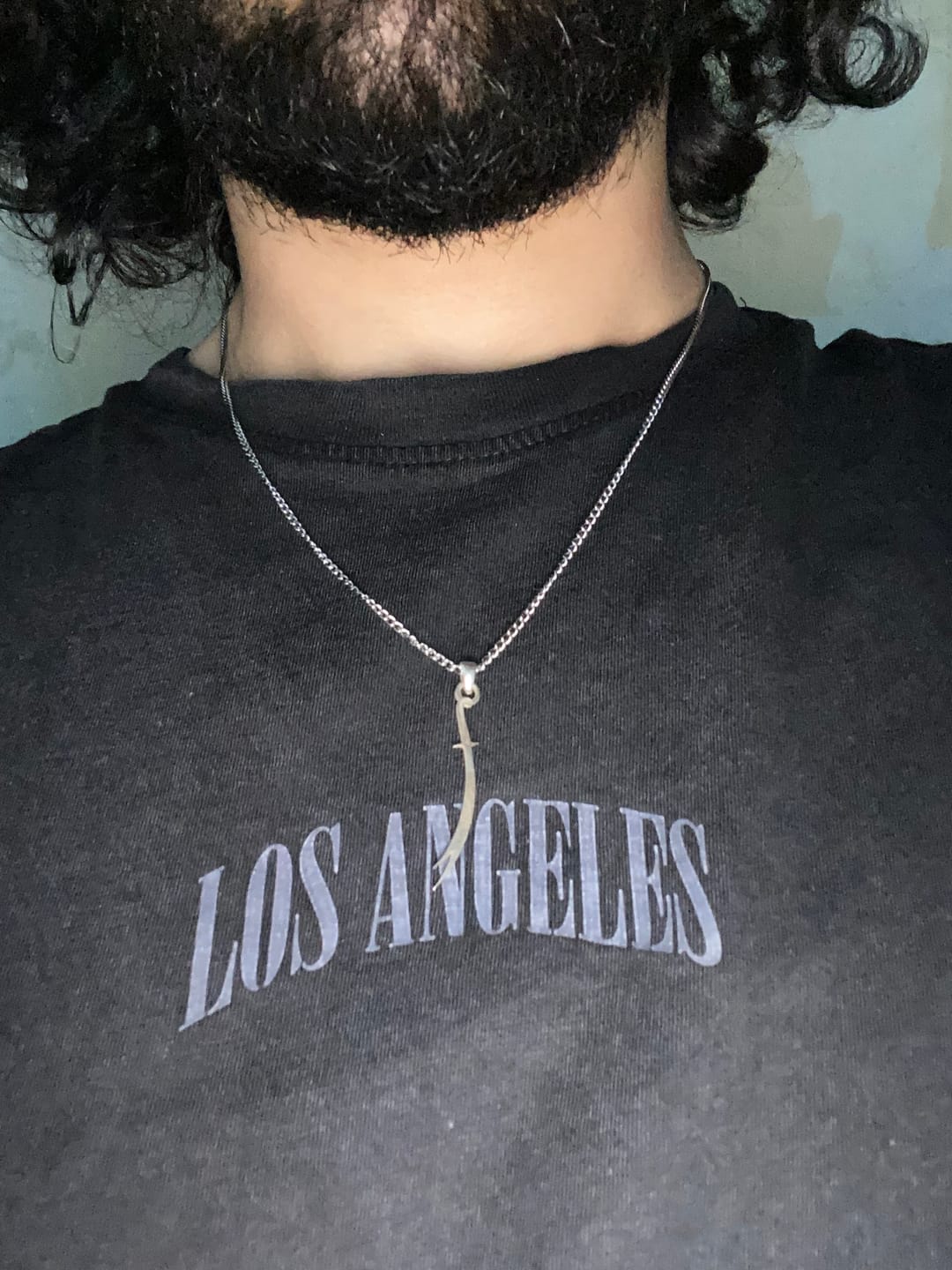 Customer photo review of Zulfiqar Sword Necklace, Muslim Jewelry - 925 Silver Islamic Pendant