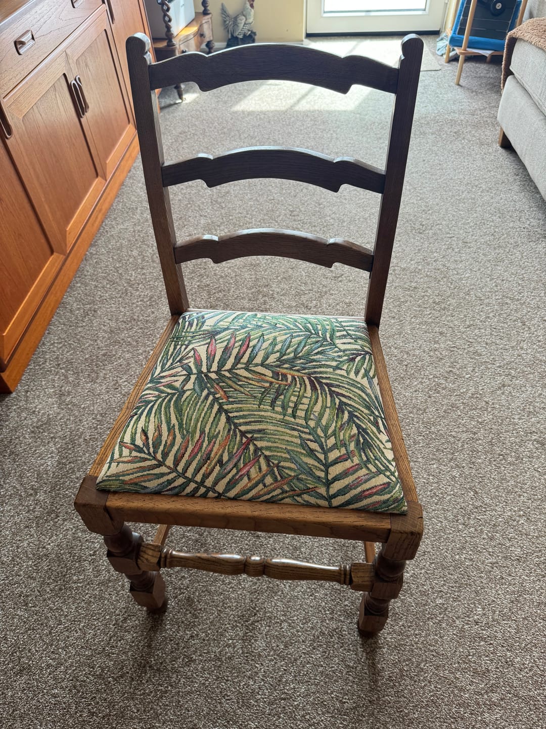 Customer photo review of Birds and Fruits Tapestry Fabric