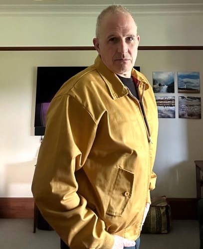 Jamie L. review of **NEW**  Harrington Jacket - MUSTARD image 1 out of 1