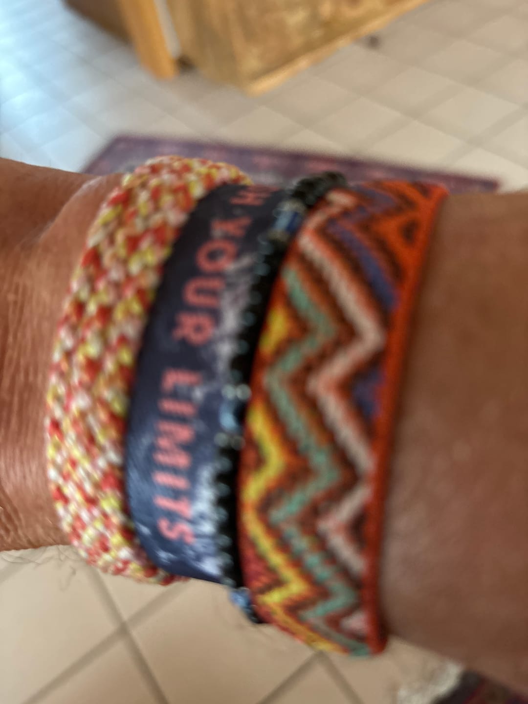 Customer photo review of Push Your Limits - Elastisches Armband