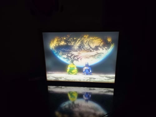 Customer photo review of Cyberpunk: Edgerunners Only Lucy LED Light Up Painting Frame Artwork Lamp BYXZ04