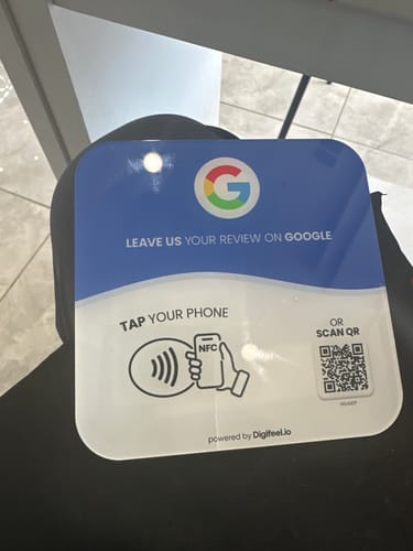 Customer photo review of Google Reviews - Plate