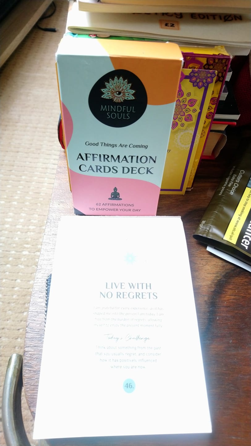 Customer photo review of Good Things Are Coming: Affirmation Cards Deck