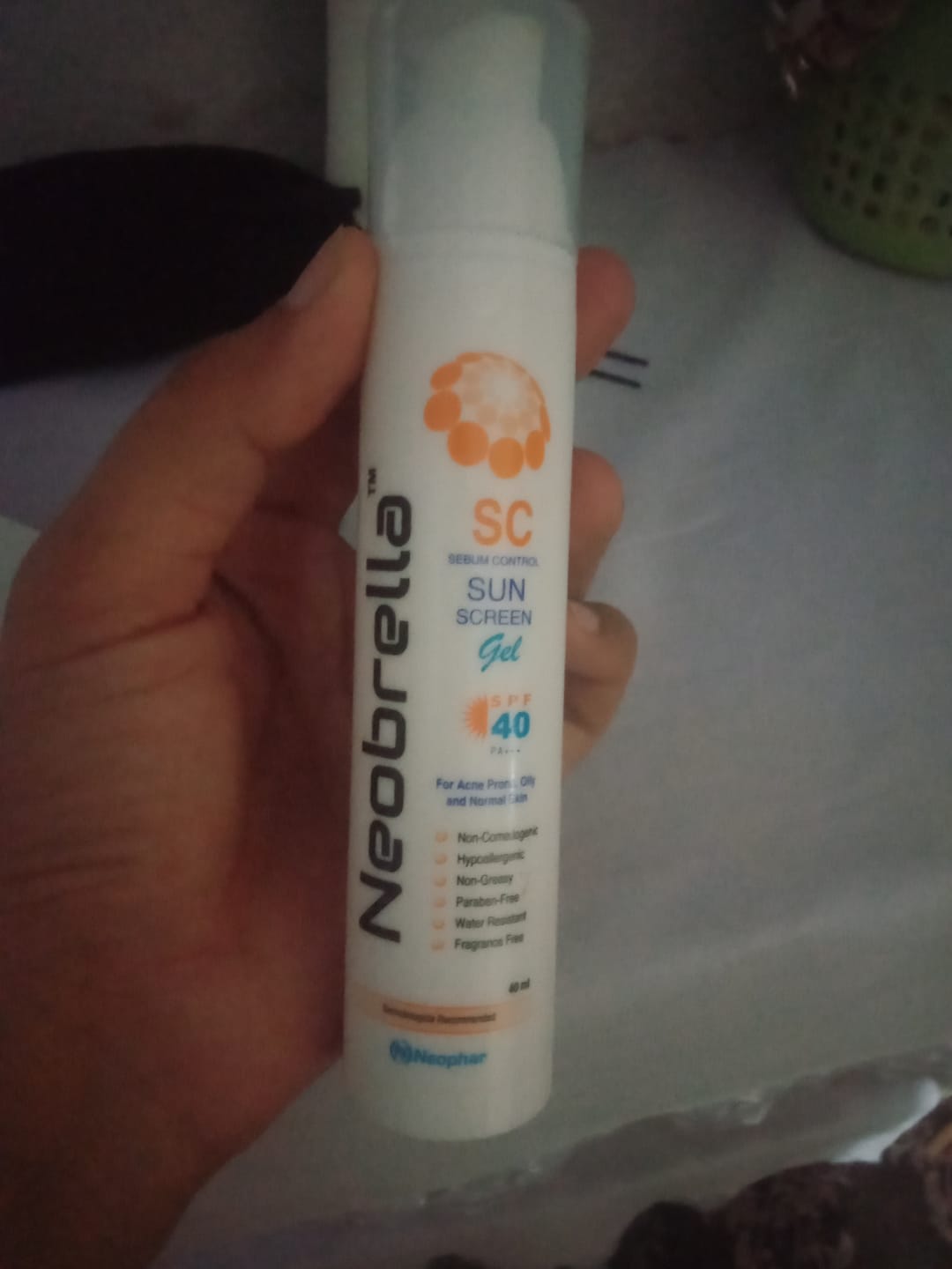 Customer photo review of Neobrella SC (Sebum control gel) (SPF 40 and PA +++)
