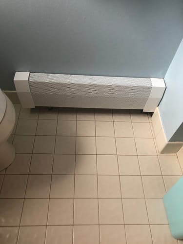 Customer photo review of Standard White Left Closed Endcap