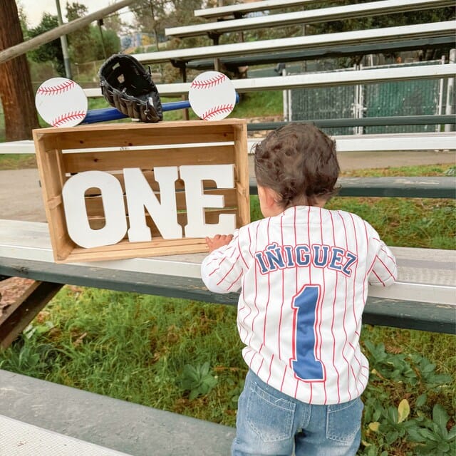Customer photo review of Custom LIGHT WHITE Pinstripe Mesh Fans Special Edition Authentic Baseball Jersey