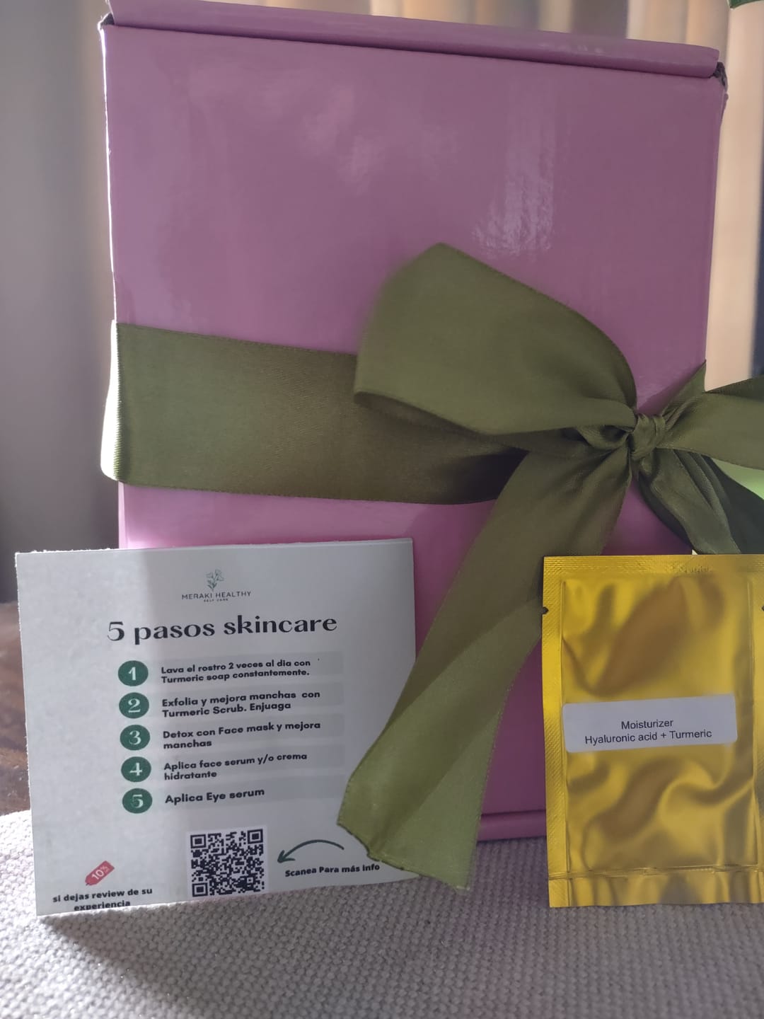 Customer photo review of Luxury Skincare Box