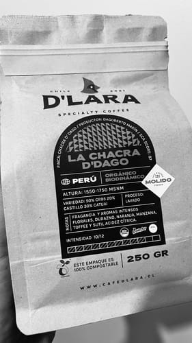 Customer photo review of 250G Café de Especialidad Chacra D'Dago, Perú en Grano o Molido
