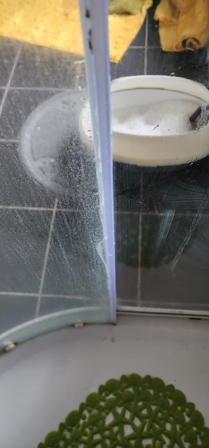Customer photo review of GLASSGUARD™ Glass Restoration Stain Remover Diamond Edition