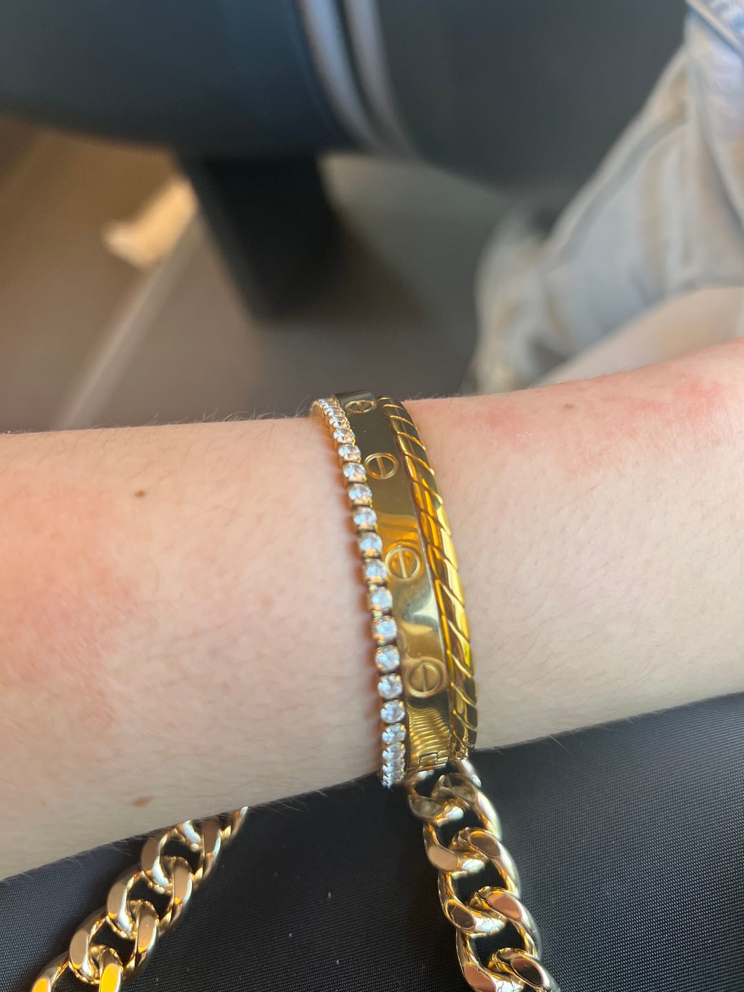 Customer photo review of Cavo Armreif | 18K vergoldet